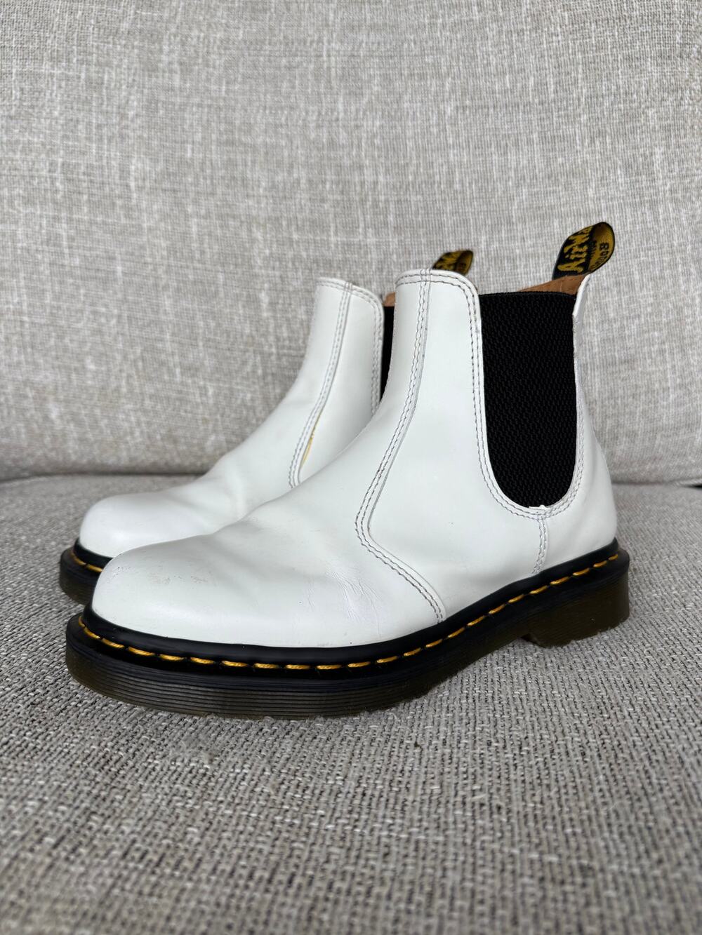 White Chelsea Dr. Martens